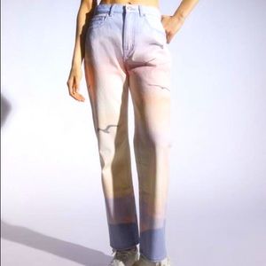 BDG sunset print jeans